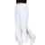 Calça Pantalona Feminina Fenda Lateral Cós Alto Moda Blogueira Conforto Branco