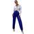 Calça Pantalona Feminina Wide Leg Linha Premium Alfaiataria Top Pantalona Estilosa Luxo Blogueirinha Moda Linda Azul