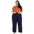 Calça Pantalona Plus Size de Duna Bem soltinha - Estilo e Conforto Azul marinho