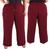 Calça Pantalona Plus SIze Feminina Cintura Alta Dunas Tendencia Marsala