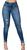 Calça Pitbull Pit Bull Jeans Feminina C/ Bojo Modela Bumbum Azul, Escuro