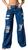 Calça wide leg pit bul jeans Azul
