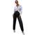 Calça Wide Leg Tendência Bolso Tecido Pantalona Moda Blogueira Elegante Colorida Alfaiataria Social Oferta Preto