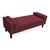 Calçadeira Baú Felix Queen Size 160cm Suede - Ecotec Decor Vinho