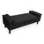 Calçadeira Baú Felix Queen Size 160cm Suede - Ecotec Decor Preto