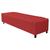 Calçadeira Baú King Everest P02 195 cm para cama Box Corano - Doce Sonho Móveis Vermelho