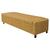 Calçadeira Baú King Everest P02 195 cm para cama Box Suede - Amarena Móveis Mostarda