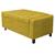 Calçadeira Baú Solteiro Everest P02 90 cm para cama Box Suede - Doce Sonho Móveis Amarelo