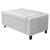 Calçadeira Baú Solteiro Everest P02 90 cm para cama Box Suede - Doce Sonho Móveis Branco