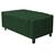 Calçadeira Baú Solteiro Everest P02 90 cm para cama Box Suede - Doce Sonho Móveis Verde