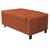 Calçadeira Baú Solteiro Everest P02 90 cm para cama Box Suede Terracota - Amarena Móveis Terracota