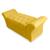 Calçadeira Baú Veneza Casal 140cm Suede - Renascer Decor Amarelo