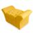 Calçadeira Baú Veneza Solteiro 90cm Suede - Ecotec Decor Amarelo