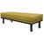 Calçadeira Casal Orlando P02 140 cm para cama Box Suede - ADJ Decor Amarelo