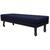 Calçadeira King Orlando P02 195 cm para cama Box Sintético - ADJ Decor Azul Marinho