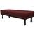 Calçadeira King Orlando P02 195 cm para cama Box Suede - Doce Sonho Móveis Bordô