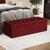 Calçadeira Sagitarius Estofada 160 para Cama Box Queen N-033 Veludo Vermelho Aradecor Vermelho