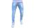 calças jeans masculina slim basica com elastano cores variadas Jeans clara