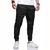 Calças Jogger Jeans Camuflada Masculina Com Punho Elástico Preto