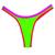 Calcinha Charlotte Fio Dental Em Tule Neon Lingerie Sensualle Amarelo