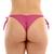 Calcinha de biquíni avulsa de amarrar levanta bumbum fio dental tecido duplo moda praia feminina Pink