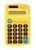 Calculadora eletrônicas de bolso colors 8 dígitos 11,4x6,5x2cm Amarelo