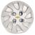 Calota Aro 15 Agile Onix Prisma 2013 2016 emblema prata