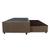 Cama Box Base Casal Com Auxiliar Semi Ortopedica Suede CAFECOMLEITE