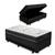 Cama Box Baú e Auxiliar Solteiro + Colchão de Molas - Probel - Prodormir Sleep Black - 88cm Preto