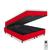 Cama Box Baú e Colchão Magnético 100% em Espuma Super King Massageador Bio Compact  Vermelho
