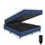 Cama Box Baú e Colchão Magnético Casal Massageador - Basic Azul
