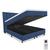 Cama Box Baú e Colchão Magnético de Molas Queen Massageador Bio com Cabeceira - Elegancy   Azul