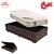 Cama Box Baú Solteiro King Sintético + Colchão Castor Premium com Euro Pillow e Molas Tecnopedic  96X203X72 Marrom