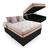 Cama Box Baú Viúva + Colchão de Mola Ensacada Individual viúva 22x188x128 Preto