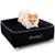 Cama Box Caminha Pet Cachorros e Gatos Luxo + Lençol Impermeável Bf Colchões PRETO