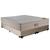 Cama Box Casal Bipartido Sintético + Colchão Ortobom Airtech Molas Ensacadas 65x138x188 Bege Bege