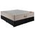 Cama Box Casal Bipartido Sintético + Colchão Ortobom Airtech Molas Ensacadas 65x138x188 Preto Preto