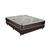 Cama Box Casal Colchão Aylla Espuma D33 Acolchões + Box Sintético 60x138x188 Marrom