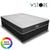 Cama Box Casal + Colchão Espuma D33 Ortopédico 138x188x58cm Orthopedic l Várias Cores V-Store  Sintético Preto