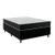 Cama Box Casal Colchão Mola Bonnel Acolchões + Box Sintético 60x138x188 Preto