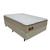 Cama Box Casal Colchão Molas Ensacadas Gazin 138x188x68cm Branco/Bege - Suporta até 130kg por pessoa Bege