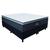 Cama Box Casal King Gazin Colchão Molas Ensacadas Pillow Top Maximus 193x203x66cm Cinza/Preto Cinza/Bran