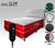 Cama Box Casal Magnético D33 Com Massageador e Controle + Cabeceira Completo Vermelho Cabeceira Branca