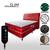 Cama Box Casal Magnético D33 Com Massageador e Controle + Cabeceira Completo Vermelho Cabeceira Vermelha