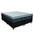 Cama Box Casal Queen Colchão Gazin Maximus Molas Ensacadas 158x198x62cm Cinza / Preto - Suporta até 120Kg por Pessoa Cinza/Bran