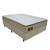 Cama Box Casal Queen Molas Ensacadas Elity Gazin 158cm Branco/Bege - Suporta até 130kg por pessoa Bege