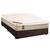 Cama Box Casal Suede + Colchão Premium Castor Tecnopedic Molas Bonnel Euro Pillow 138x188x70cm Marrom