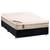 Cama Box Casal Suede + Colchão Premium Castor Tecnopedic Molas Bonnel Euro Pillow 138x188x70cm Preto