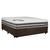 Cama Box Casal Suede + Colchão Premium Gel Molas Pocket Castor com Euro Pillow 138x188x72cm Marrom