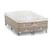 Cama Box + Colchão Queen Size Castor Pocket Silver Star Air One Face 72 x 158 x 198 Bege